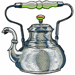 Teapots Embroidery Design 6 Teapots Embroidery Design 6